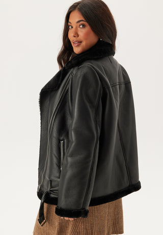 Pcnora Aviator Pu Jacket