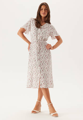 Pcnya Ss V-neck Midi Dress