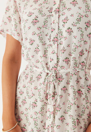 Pcnya Ss V-neck Midi Dress