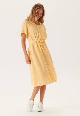 Pcnya Ss V-neck Midi Dress