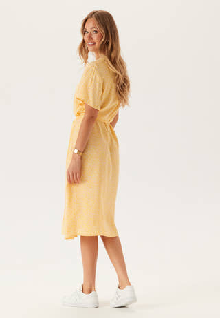 Pcnya Ss V-neck Midi Dress