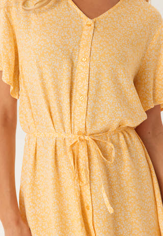 Pcnya Ss V-neck Midi Dress