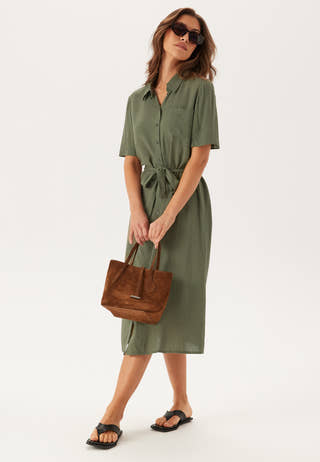 Pcpia 2/4 MIDI SHIRT DRESS