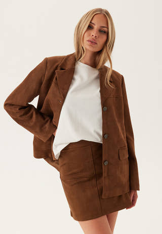 Pcrakel Brushed Hw Mini Skirt