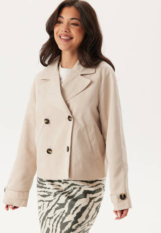 Pcscarlett Ls Short Trenchcoat