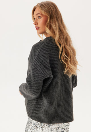 Pcsiga Ls Overlap Knit Cardiga