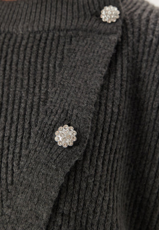 Pcsiga Ls Overlap Knit Cardiga