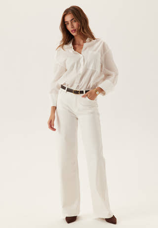 Pcsilke Mw Wide Colered Jeans