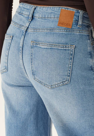 Pcsilke Mw Wide Jeans Noos