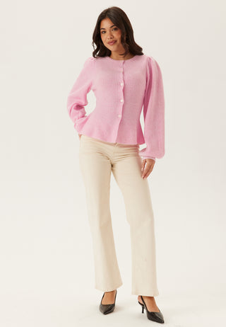 Pcsilly Ls Puff Knit Cardigan