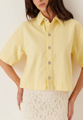 Pcsky Ss A-shape Denim Top