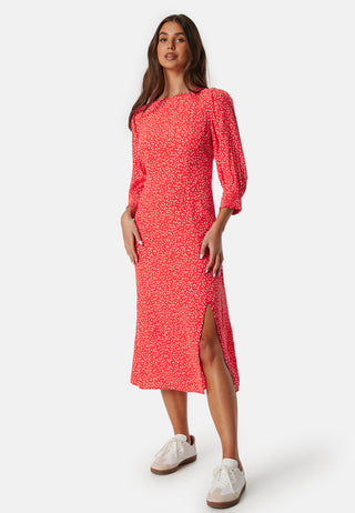 Pcsui 3/4 Sleeve Midi Dress