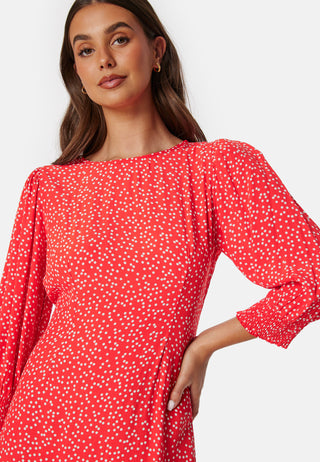 Pcsui 3/4 Sleeve Midi Dress