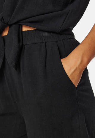 Pcvinsty HW Linen Shorts