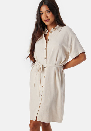 Pcvinsty Linen Shirt Dress
