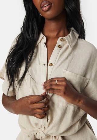 Pcvinsty Linen Tie Shirt