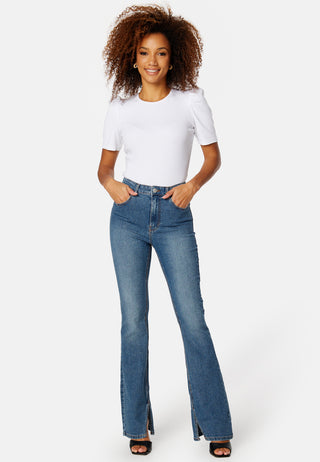 Peggy HW Flared Slit Jeans