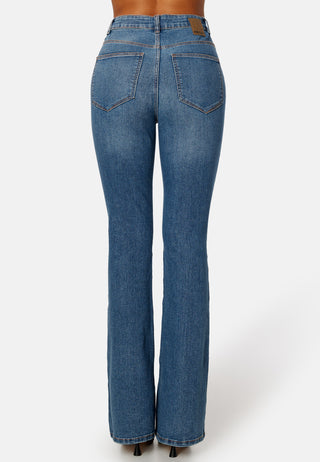 Peggy HW Flared Slit Jeans