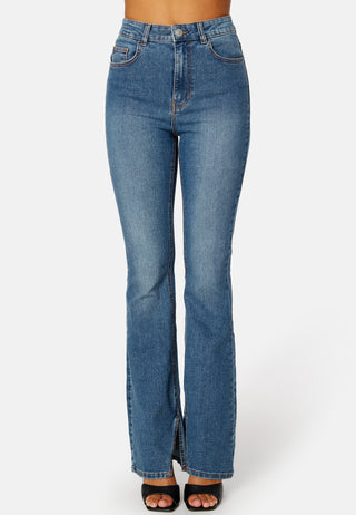 Peggy HW Flared Slit Jeans