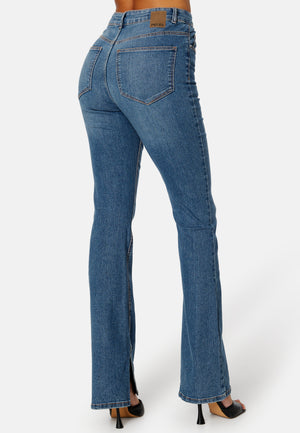 Peggy HW Flared Slit Jeans