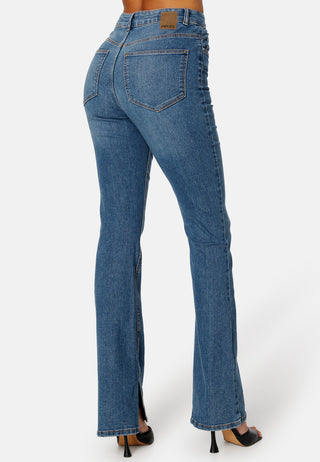 Peggy HW Flared Slit Jeans