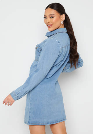 Perry L/S Denim Dress