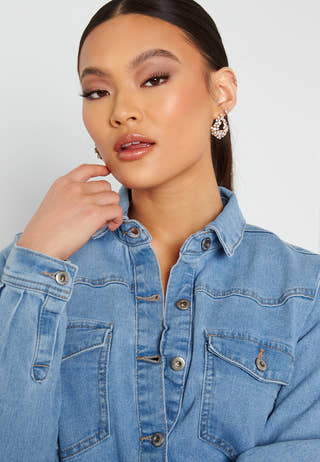 Perry L/S Denim Dress