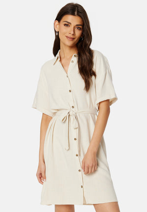 Pcvinsty Linen Shirt Dress