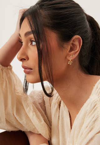 Ajani Earrings 2-in-1 Set, Gol