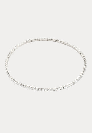 Arash Crystal Bracelet Silver-