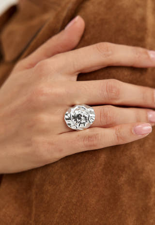 Haze Ring Silver-plated