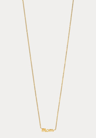 Mom Necklace Gold-plated
