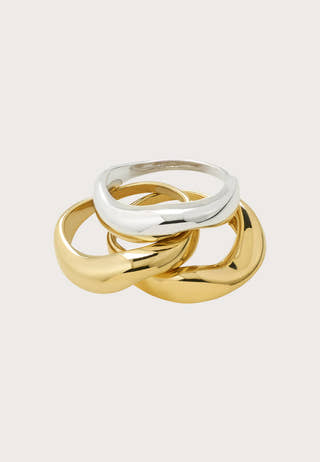 Nova Rings 3-in-1 Set, Gold-plated