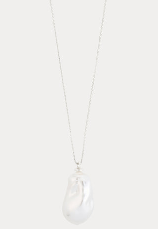 Sky Pearl Necklace Silver-plat