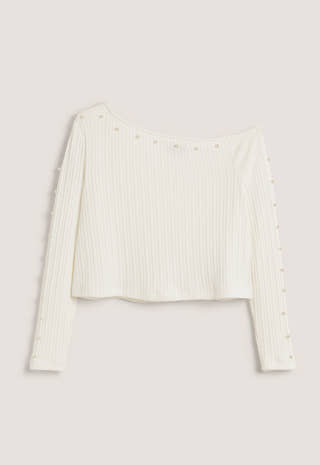 Pearl Boat Neck Top