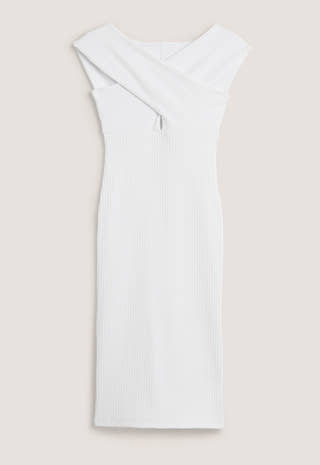 Off shoulder Rib Dress