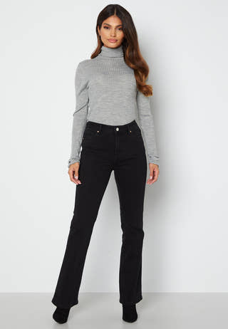 Costina LS knit rib rollneck