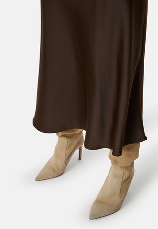 Lena High Waist Midi Skirt