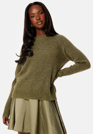 Slflulu LS Knit O-Neck