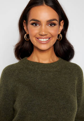 Slflulu LS Knit O-Neck