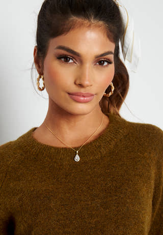 Slflulu LS Knit O-Neck