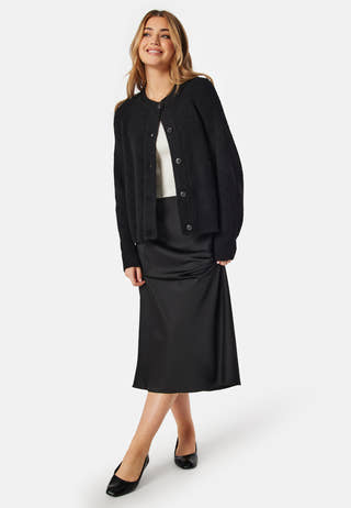 Slflulu LS knit short cardigan