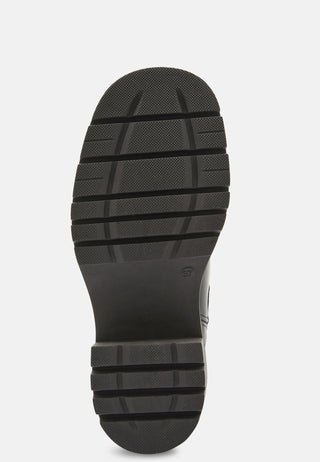 Sage Leather High Heel Boot