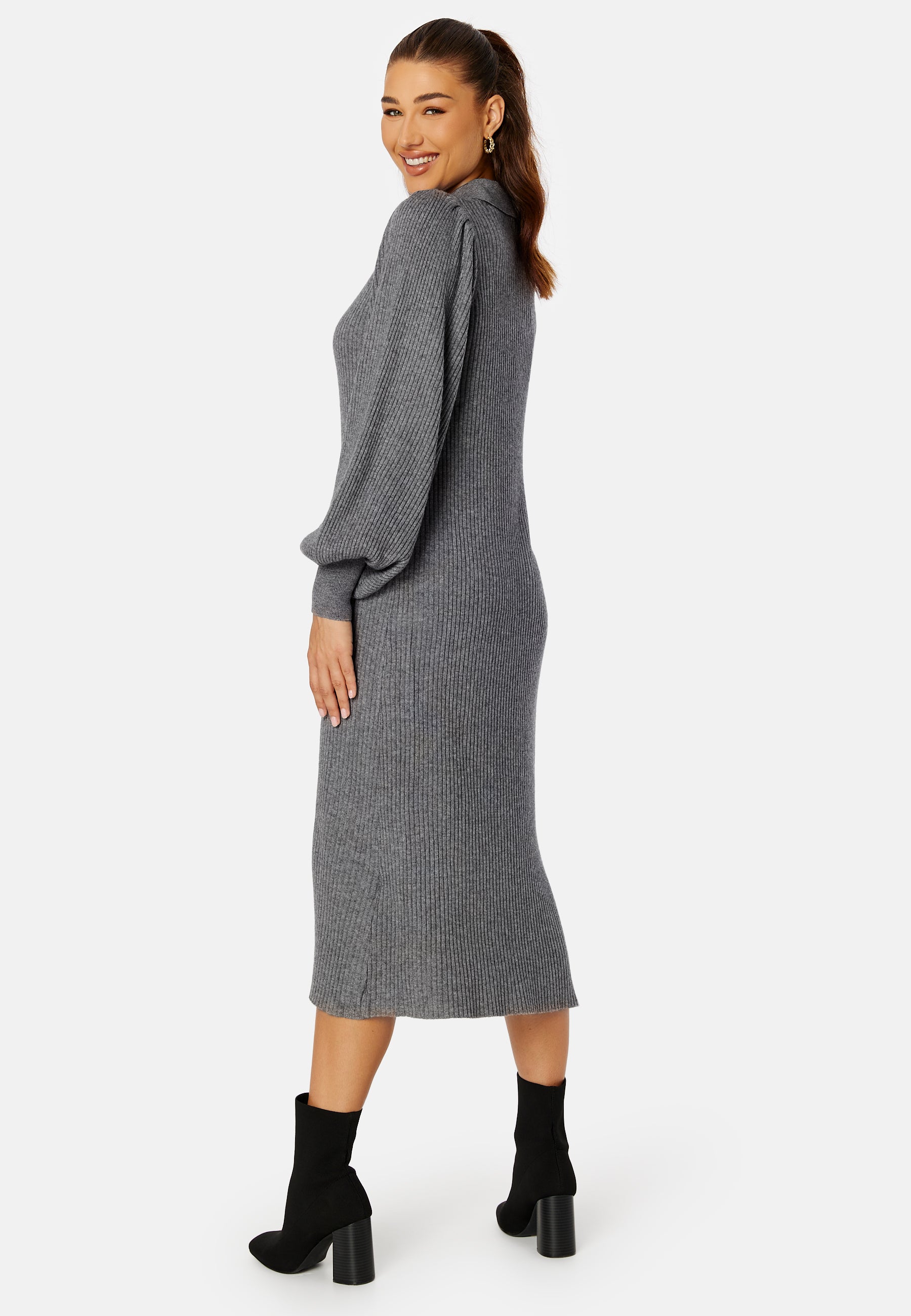 Selected  Selene Knit Dress  campaign-outlet  Grey