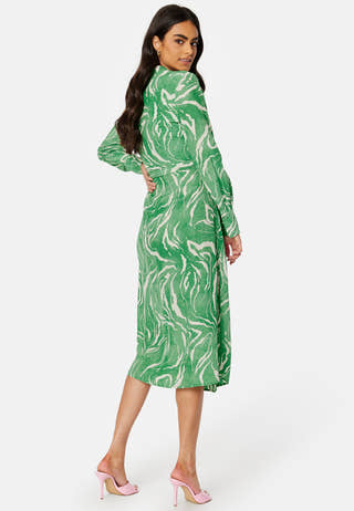 Sirene LS Midi Wrap Dress