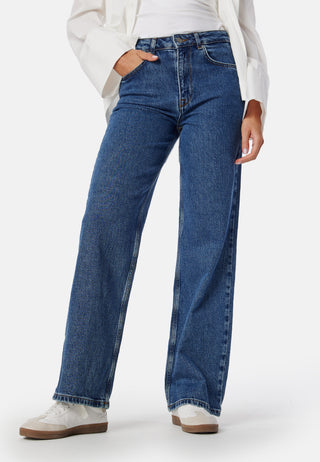Slfalice Hw Wide Long Wing Blu Jean