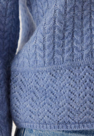 Slfalva Structure Ls Knit O-neck
