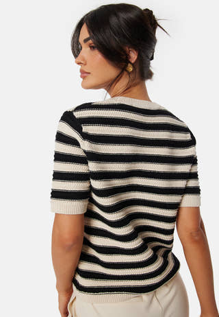 Slfdora SS knit O-Neck