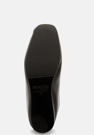 Slfelia leather ballerina