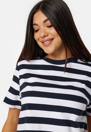 Slfessentail Striped Boxy Tee